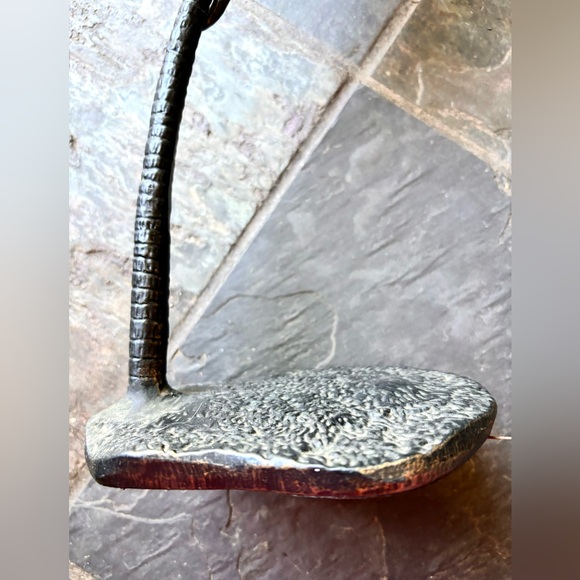 Vintage RARE Bronze Monkey Climbing in A Palm Tree.Palm Beach,Hollywood Regency" - Picture 7 of 9